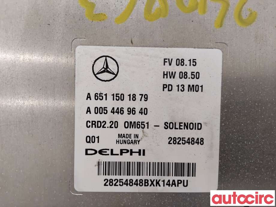 Styreenhet motor til Mercedes Vito/Viano 2010-2014 (Fase 2) (W639) (W639) (MERCEDES|A6519009302|28254848|A6511501879)