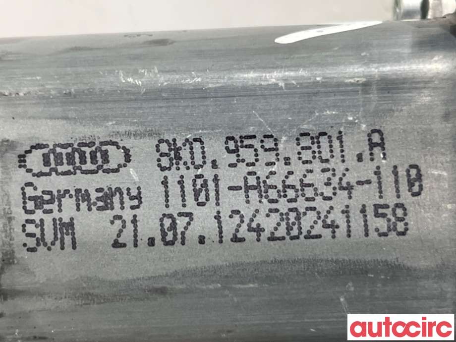 Ruteheis venstre foran til Audi A4 2007-2014 (Type IV) (B8) (B8) (AUDI|8T0959801B|1101-A66634-110|8K0959801A)