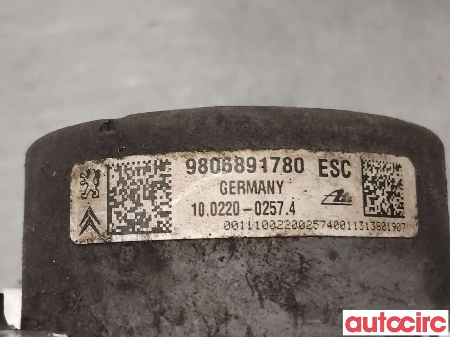 ABS sentral til Citroën DS3 2010-2019  (CITROEN|1680934080|100915-11783|9806891780)