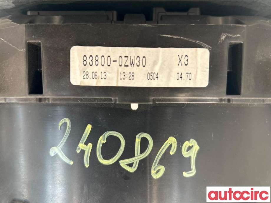 Instrumentpanel til Toyota Auris 2013-2015 (Type II, Fase 1)  (TOYOTA|838000ZW30|)
