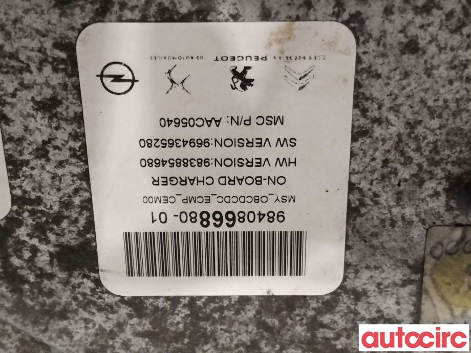 Batterilader (OBC - On Board Charger) til Peugeot 2008 2019-->> (Type II)  (PEUGEOT|1675812180|9840866880|1691344480)