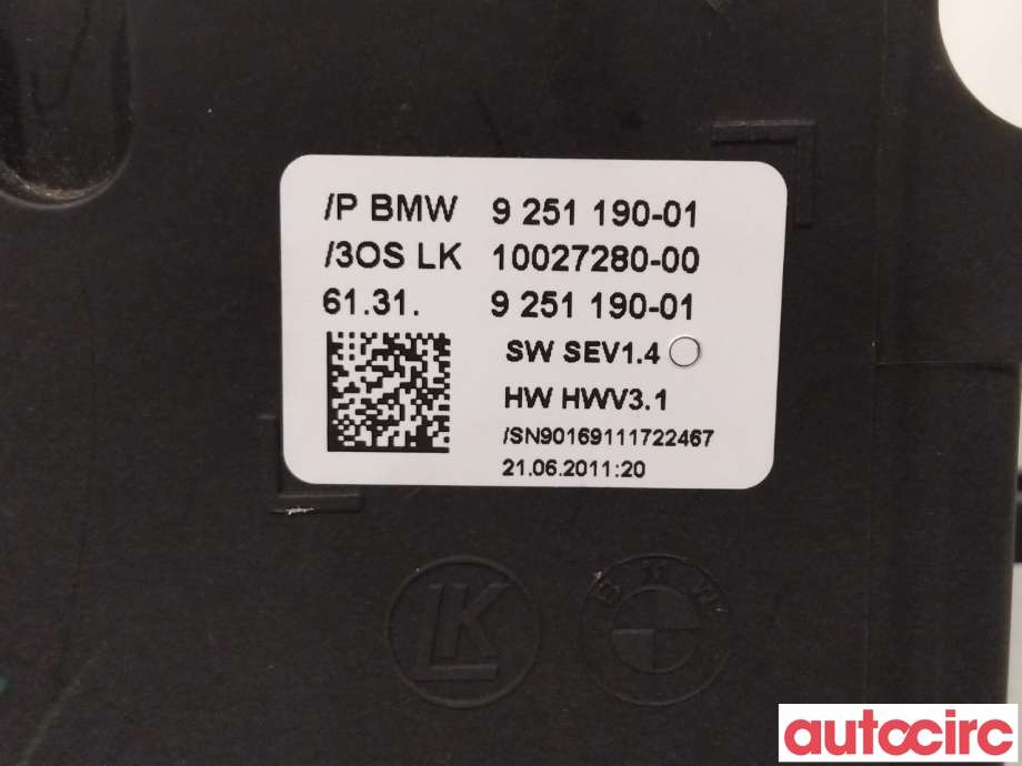Girstang/girvelger automat til BMW 5-Serie 2010-2017 (F10/F11) (F10/F11) (BMW|61319296902|)