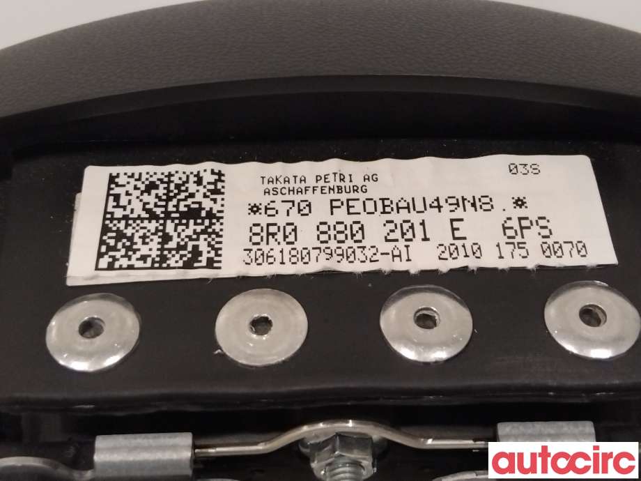 Airbag rattpute til Audi Q5 2008-2012 (Type I, Fase 1)  (AUDI|8R0880201AS)