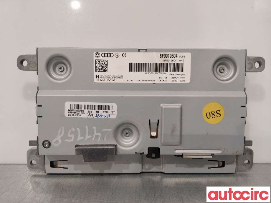 Instrument kjørecomputer til Audi Q5 2008-2012 (Type I, Fase 1)  (AUDI|8R0919604|8R0919604A)