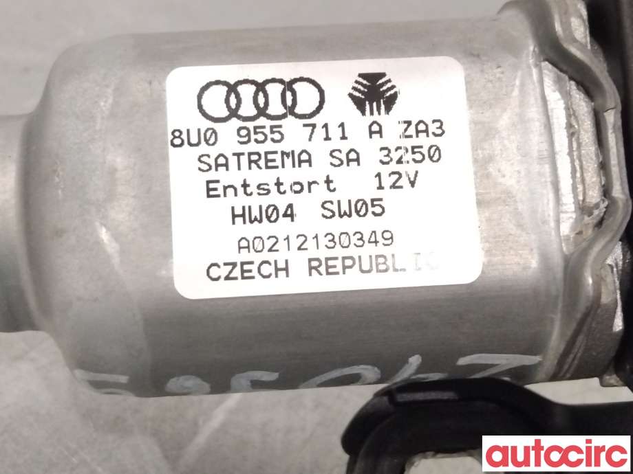 Viskermotor bakrute til Audi Q3 2011-2014 (Type I, Fase 1)  (AUDI|8U0955711A)
