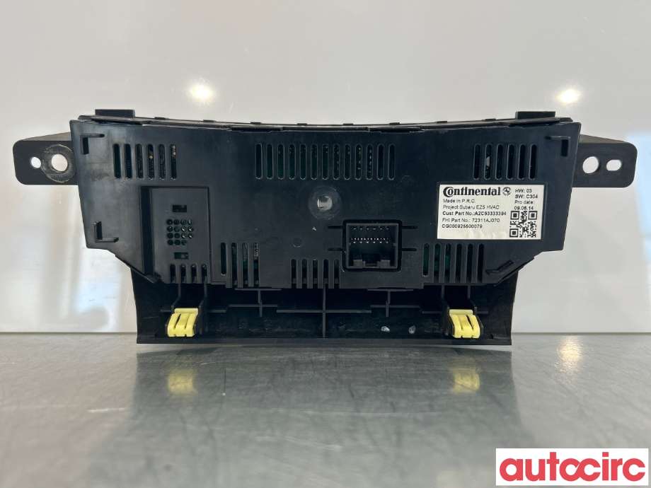 Varmeapparat betjening til Subaru Outback 2009-2014 (Type IV)  (SUBARU|72311AJ070)