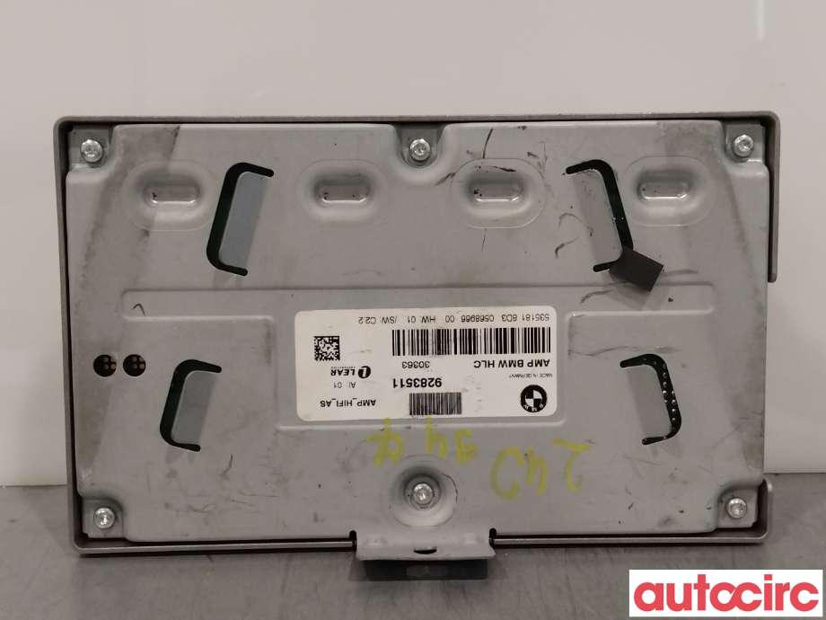 Bilstereo forsterker til BMW 3-Serie 2012-2018 (F30/F31/F34) (F30/F31/F34) (BMW|65122622757|9283511)