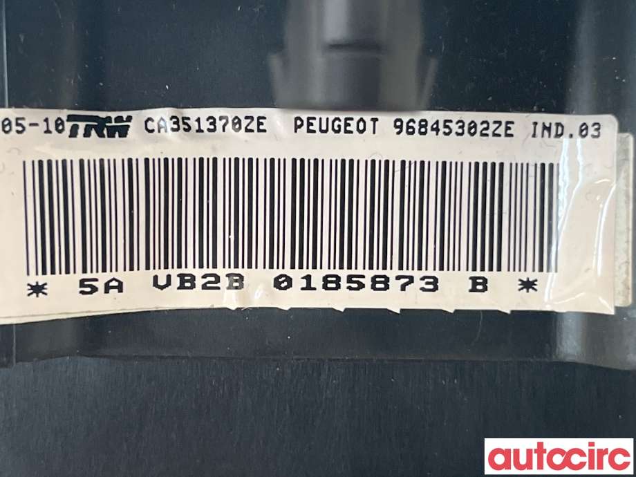 Airbag rattpute til Peugeot 5008 2010-2017 (Type I)  (PEUGEOT|4112PF)