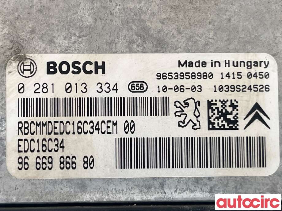 Styreenhet motor til Peugeot 5008 2010-2017 (Type I)  (PEUGEOT|1943SX)