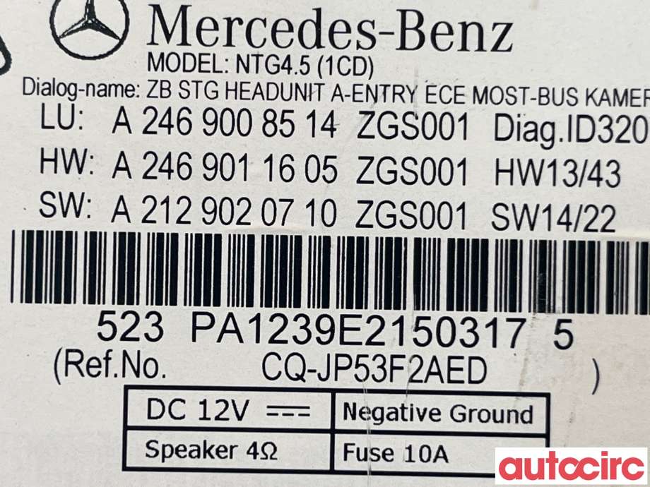 Bilstereo til Mercedes GLA 2014-2020 (X156) (X156) (MERCEDES|A2469008514)
