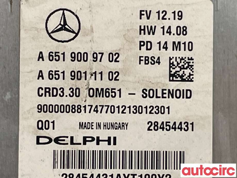 Styreenhet motor til Mercedes GLA 2014-2020 (X156) (X156) (MERCEDES|A6519009702)