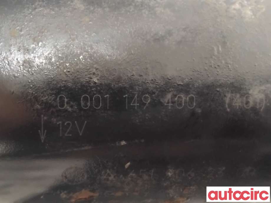 Starter diesel til Mercedes CLS 2011-2017 (C218) (C218) (MERCEDES|A6519064300|0001149400|A6519062300)