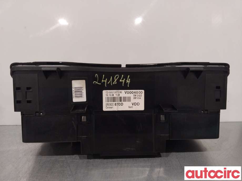 Instrumentpanel til VW Tiguan 2007-2011 (Type I, Fase 1)  (VOLKSWAGEN|5N0920870DX)