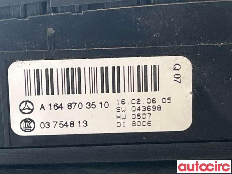 Bryter nødblink til Mercedes ML 2005-2011 (W164) (W164) (MERCEDES|A1648703510)