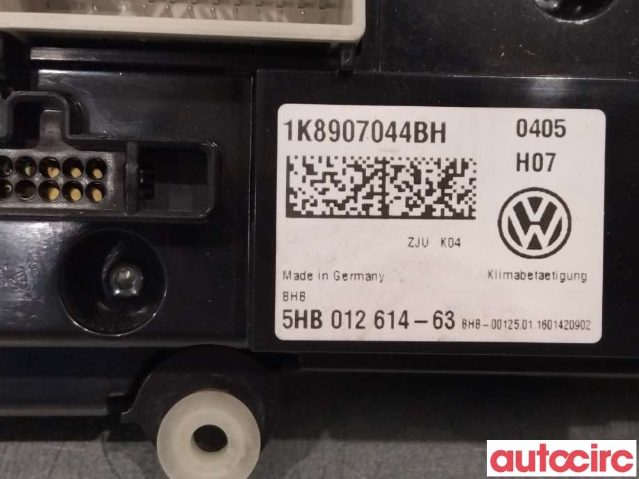 Varmeapparat betjening til VW Caddy 2015-2020 (Type III, Fase 3)  (VOLKSWAGEN|1K8907044CG)