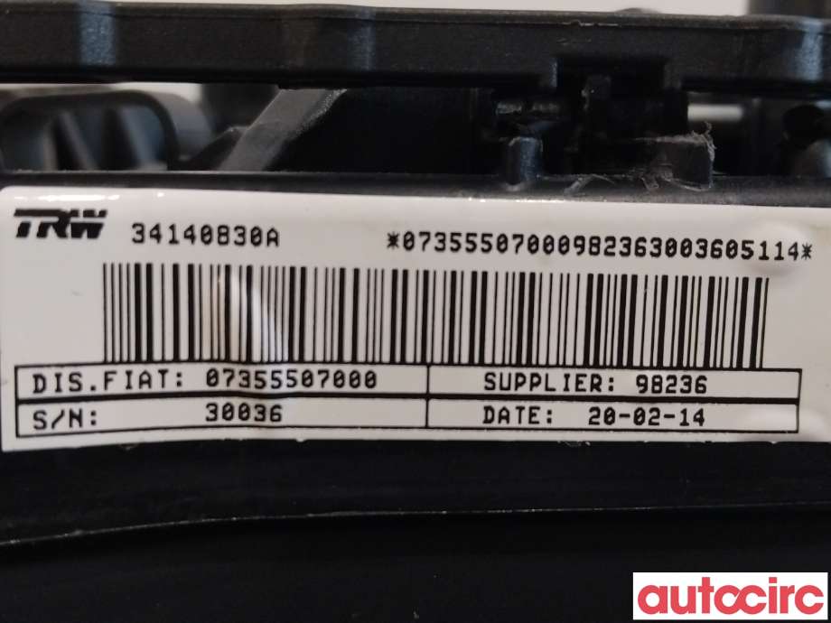 Airbag rattpute til Opel Combo D 2012-2018  (OPEL|95513081|34140830A)