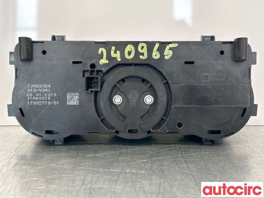 Varmeapparat betjening til Opel Corsa E 2015-2019  (OPEL|1288920|13468064)