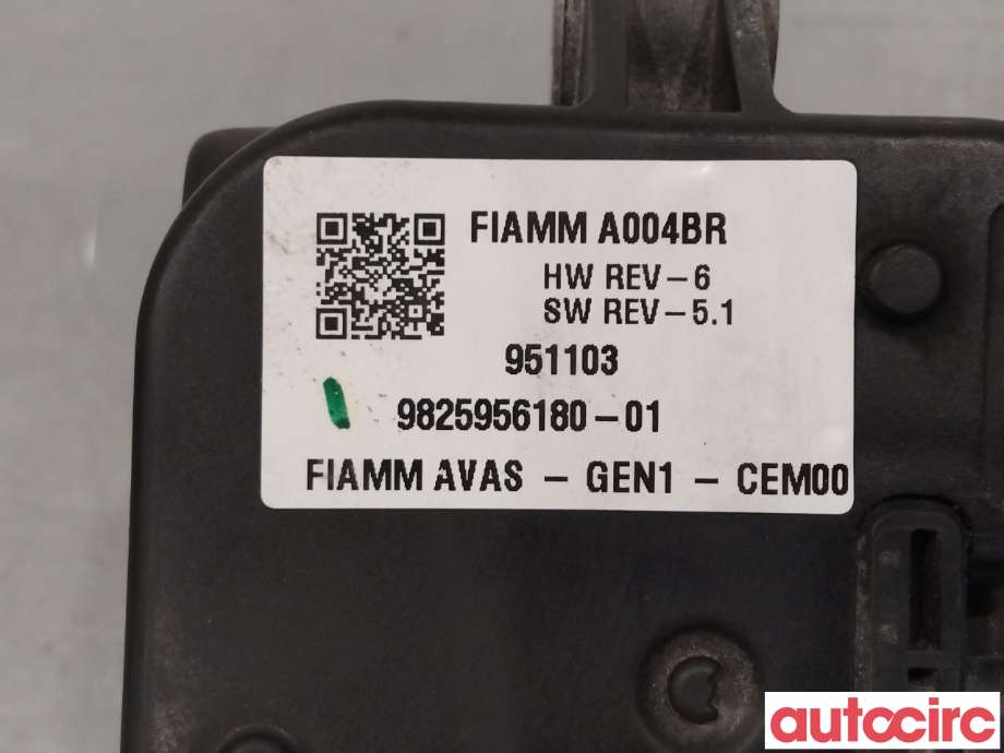 Høyttaler motorlyd, AVAS (Acoustic Vehicle Alerting System) til Peugeot 2008 2019-->> (Type II)  (PEUGEOT|9825956180|)
