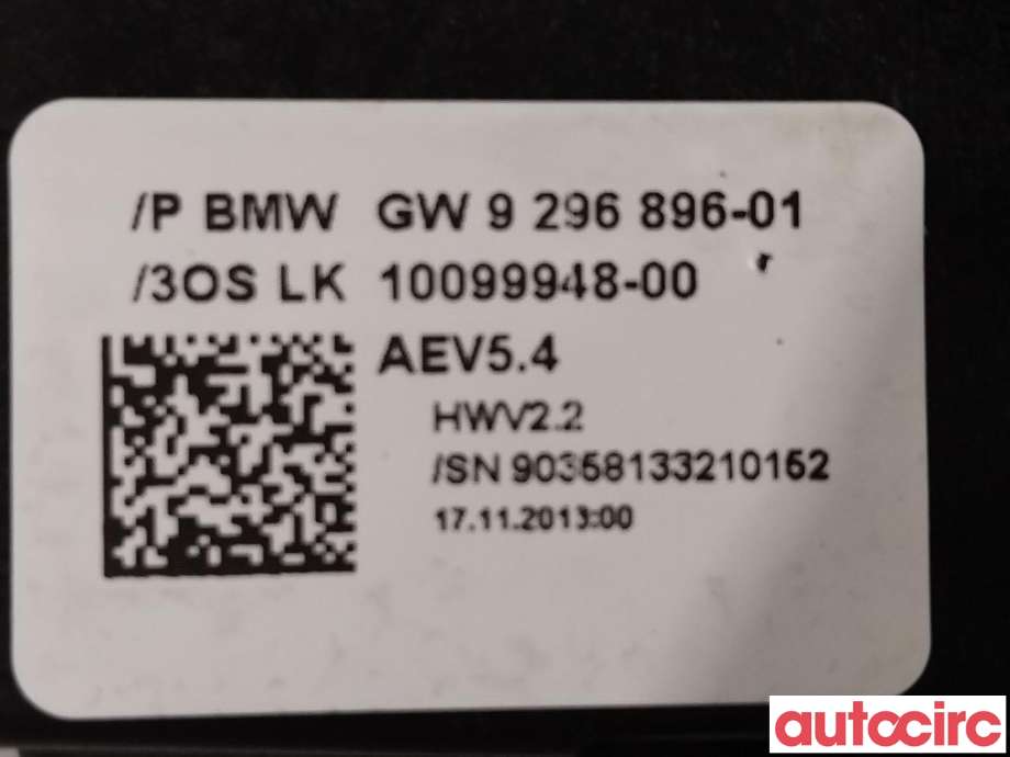 Girstang/girvelger automat til BMW 4-Serie 2013-2020 (F32/F33/F36) (F32/F33/F36) (BMW|61319296896|9296896)