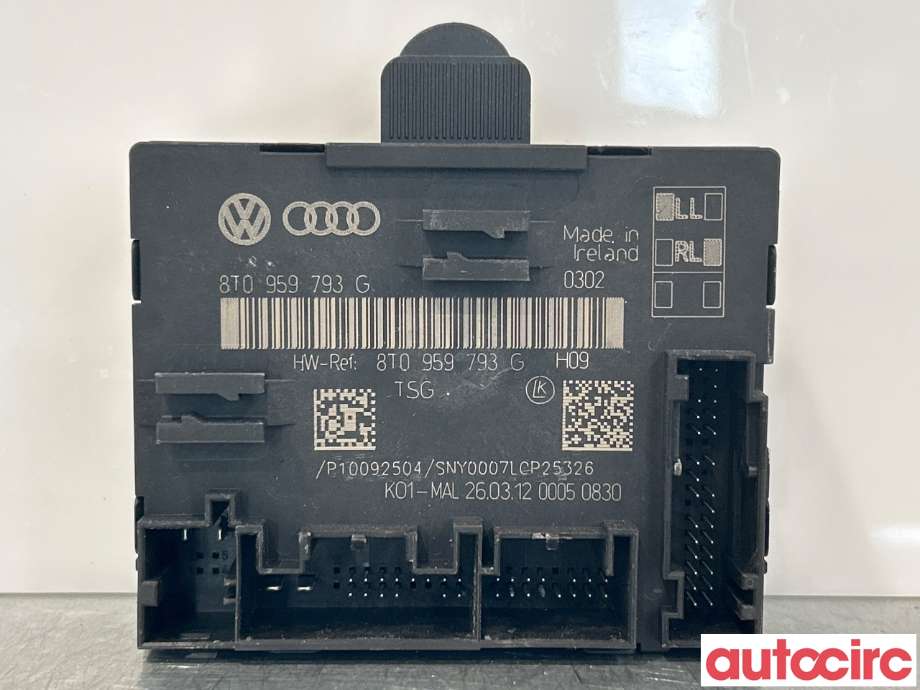 Styreenhet dør venstre foran til Audi A5 2007-2016 (Type I) (AUDI|8T0959793G)