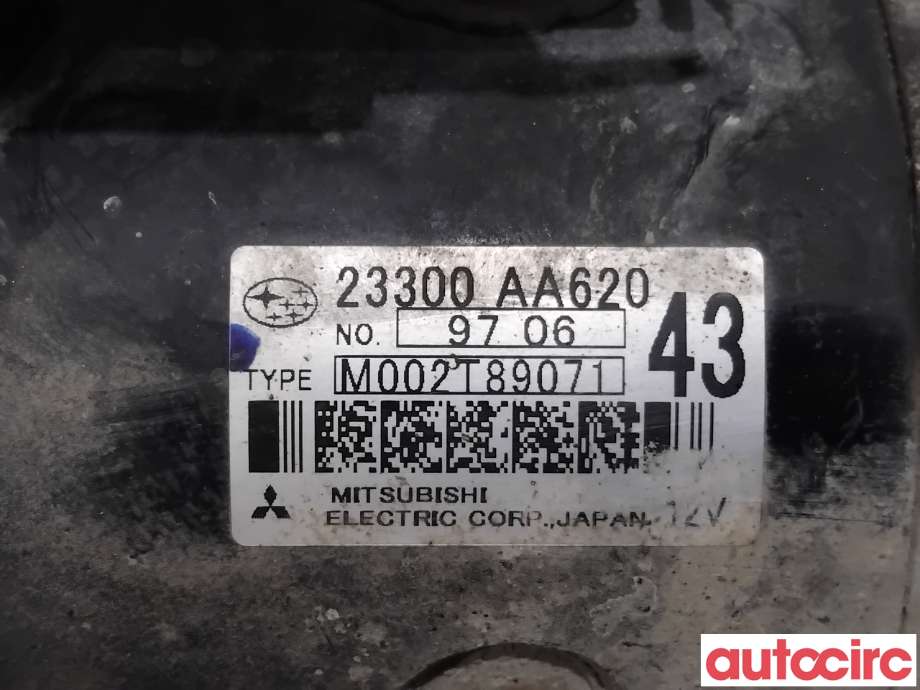 Starter diesel til Subaru Outback 2009-2014 (Type IV)  (SUBARU|23300AA620|M002T89071)
