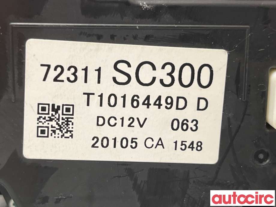 Varmeapparat betjening til Subaru Forester 2008-2013 (Type III)  (SUBARU|72311SC300|)