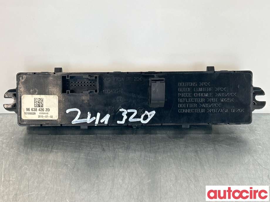 Bryter diverse til Peugeot 5008 2010-2017 (Type I)  (PEUGEOT|98070056ZD|96638426ZD)