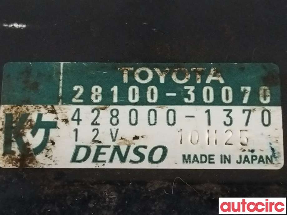 Starter diesel til Toyota Land Cruiser 120 2002-2009  (TOYOTA|2810030071|2810030070)