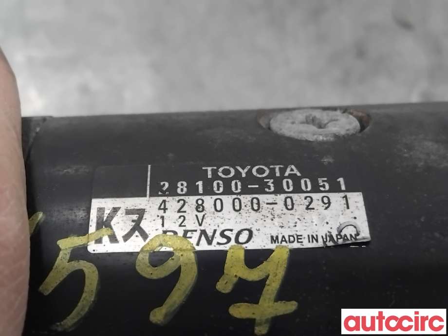 Starter diesel til Toyota Hiace 2007-2012 (Fase 3)  (TOYOTA|2810030051|428000-0291|28100-30051)