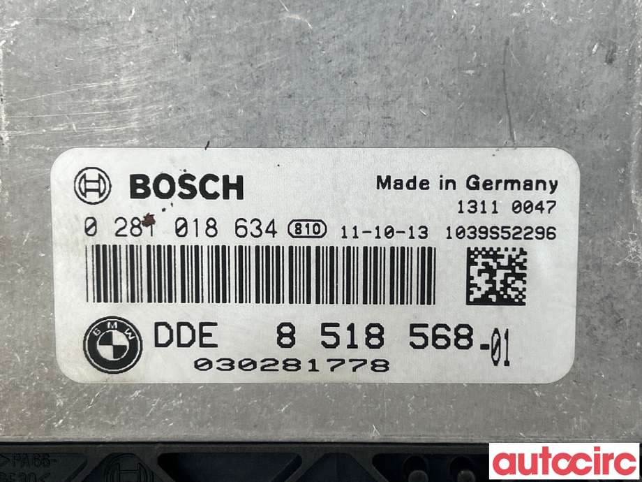 Styreenhet motor til BMW 3-Serie 2012-2018 (F30/F31/F34) (F30/F31/F34) (BMW|12145A48DA9|0281018634|8518568)