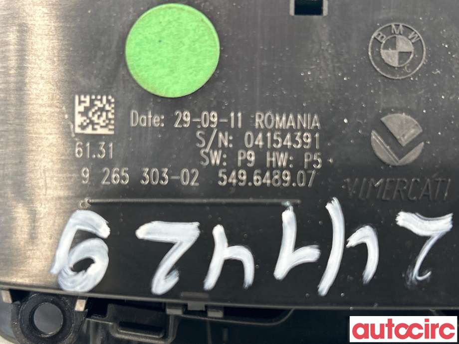 Bryter lys til BMW 3-Serie 2012-2018 (F30/F31/F34) (F30/F31/F34) (BMW|61316847512|61319265303)