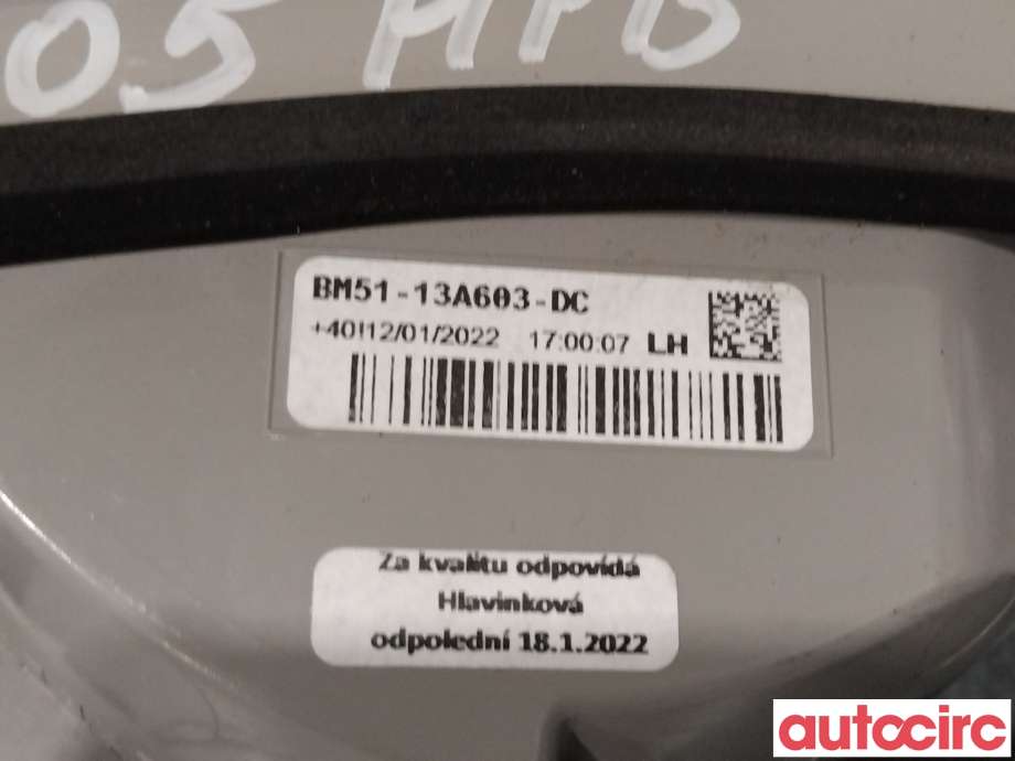 Baklykt venstre indre til Ford Focus 2011-2014 (Type III, Fase 1) (FORD|1775999|BM51-13A603-DC)