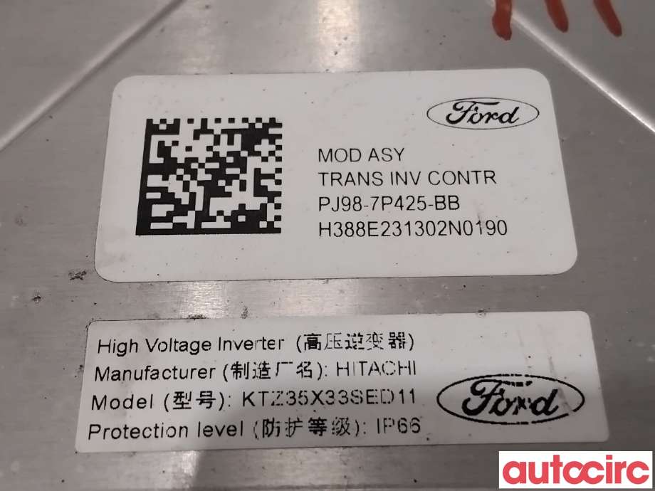 Inverter elbil til Ford Mustang Mach-e 2020-->>  (FORD (US)|2829228||PJ98-7P425-BB)