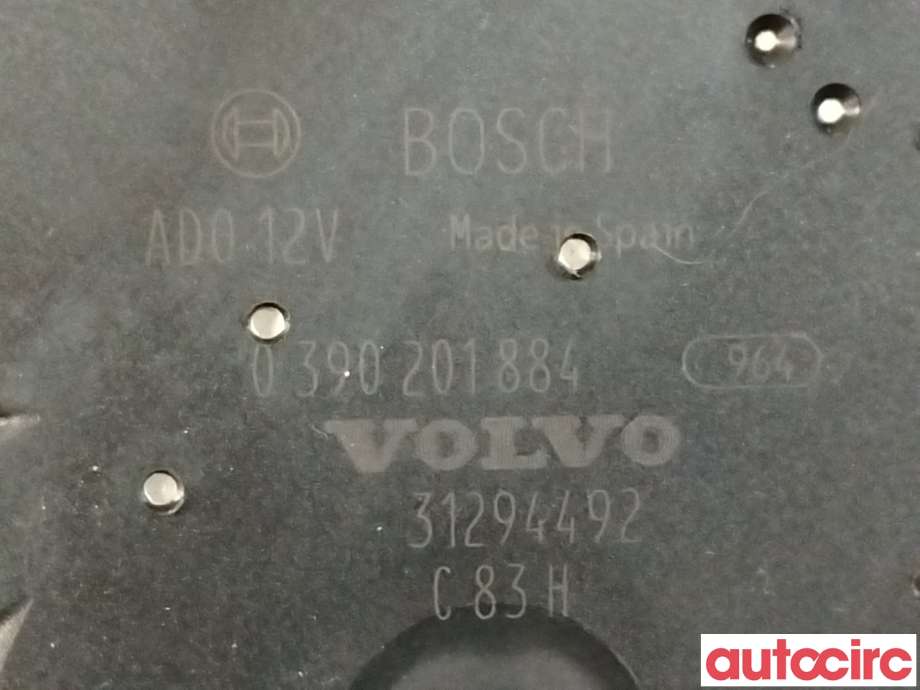 Viskermotor bakrute til Volvo V60/V60 CC 2013-2018 (Type I, Fase 2)  (VOLVO|31294492|0390201884)