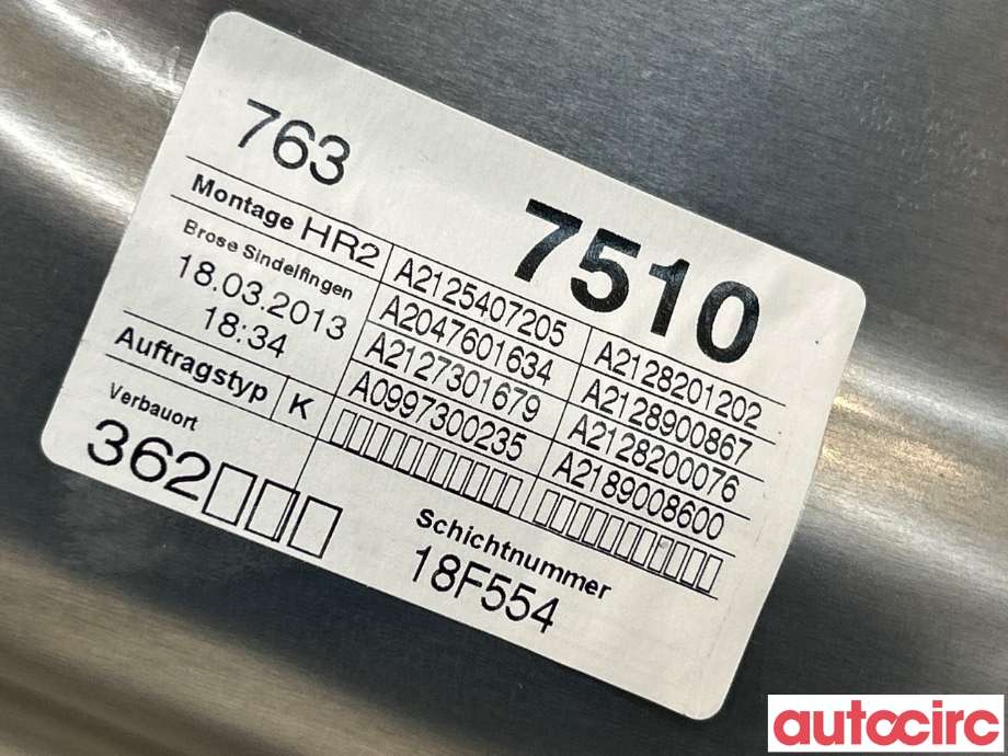 Ruteheis til Mercedes E-Klasse 2013-2016 (Fase 2) (W212) (W212) (MERCEDES|A2127301879|)