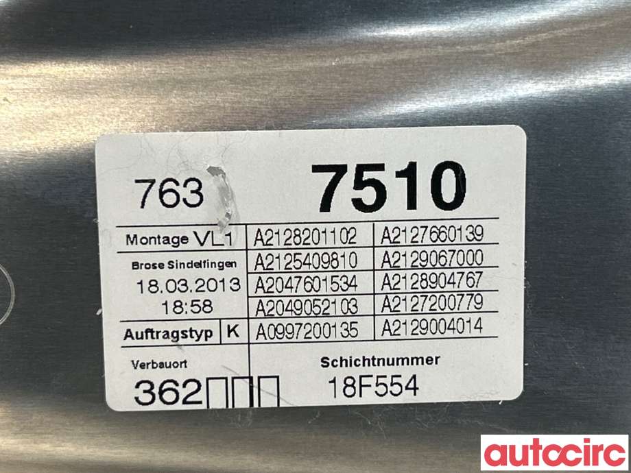 Ruteheis til Mercedes E-Klasse 2013-2016 (Fase 2) (W212) (W212) (MERCEDES|A2127201579|)