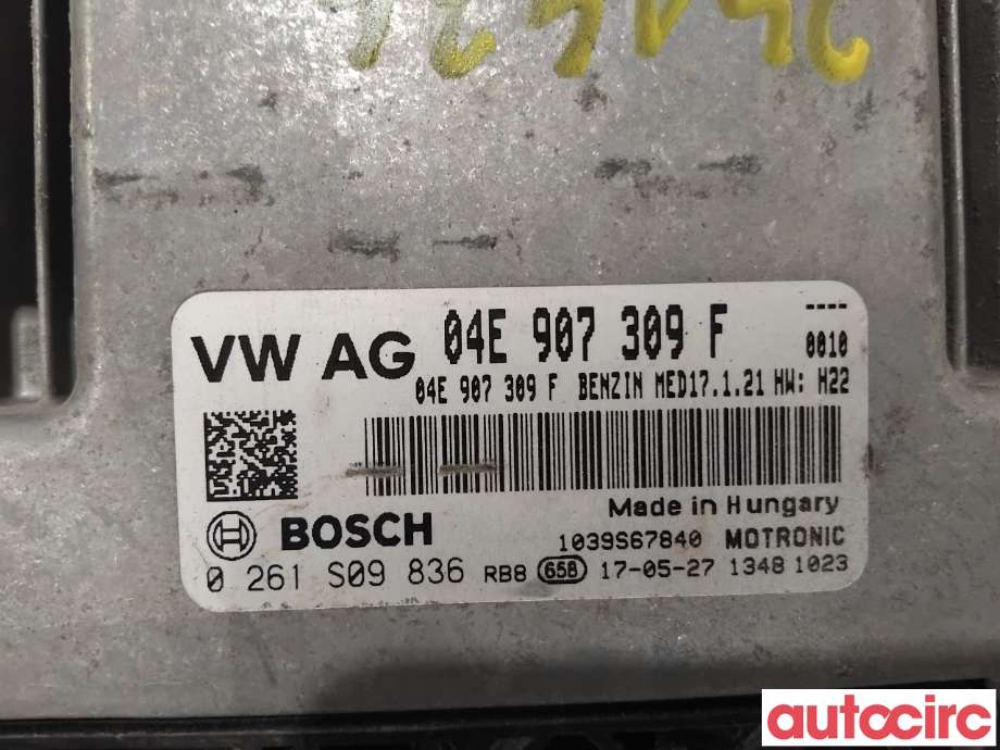 Styreenhet motor til VW Passat 2015-2019 (Fase 1) (B8) (B8) (VOLKSWAGEN|04E906023BM|0261S09836|04E907309F)
