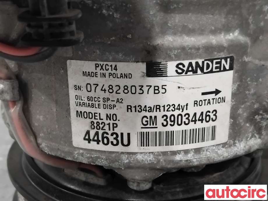 Aircondition kompressor til Opel Astra K 2015-->> (OPEL|95525472|PXC148821|95529062)