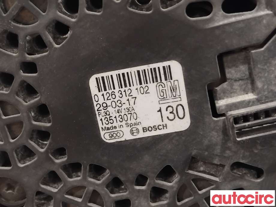 Dynamo til Opel Astra K 2015-->>  (OPEL|95524044|0126312102|95527391)