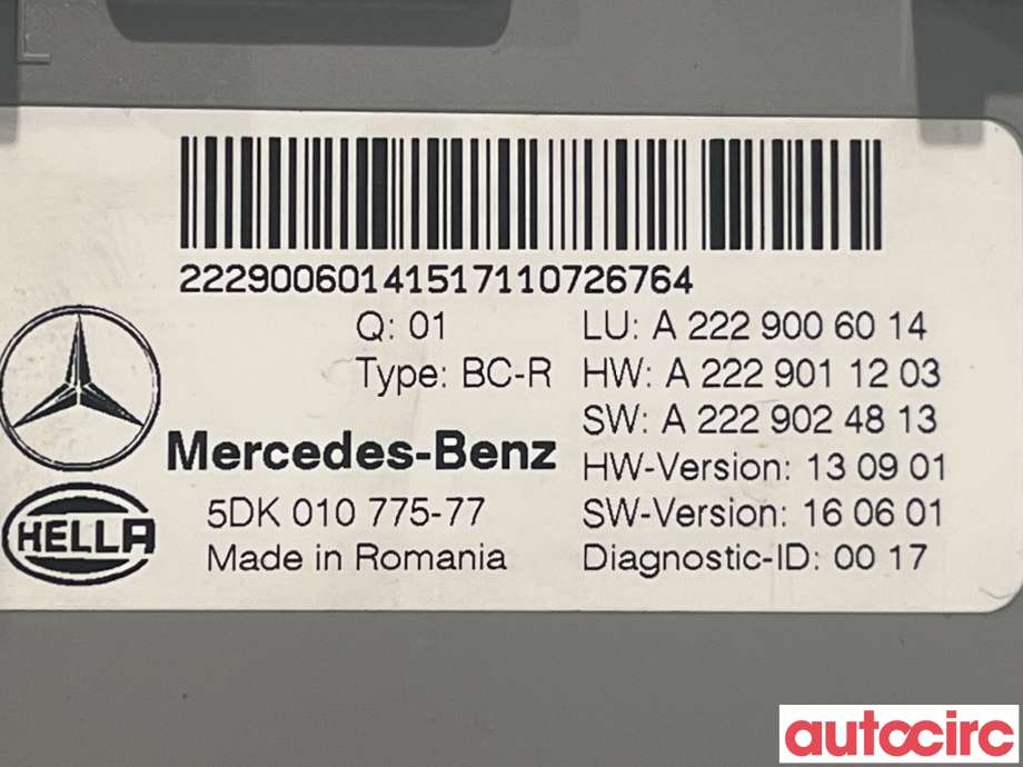 Styreenhet diverse til Mercedes GLC 2015-2022 (X253) (X253) (MERCEDES|A2229006014)