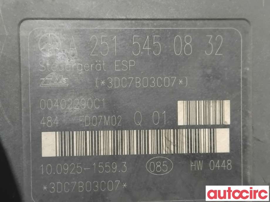 ABS sentral til Mercedes R-Klasse 2006-2013 (W251) (W251) (MERCEDES|A1634300007|100204-04944|A2515450832)