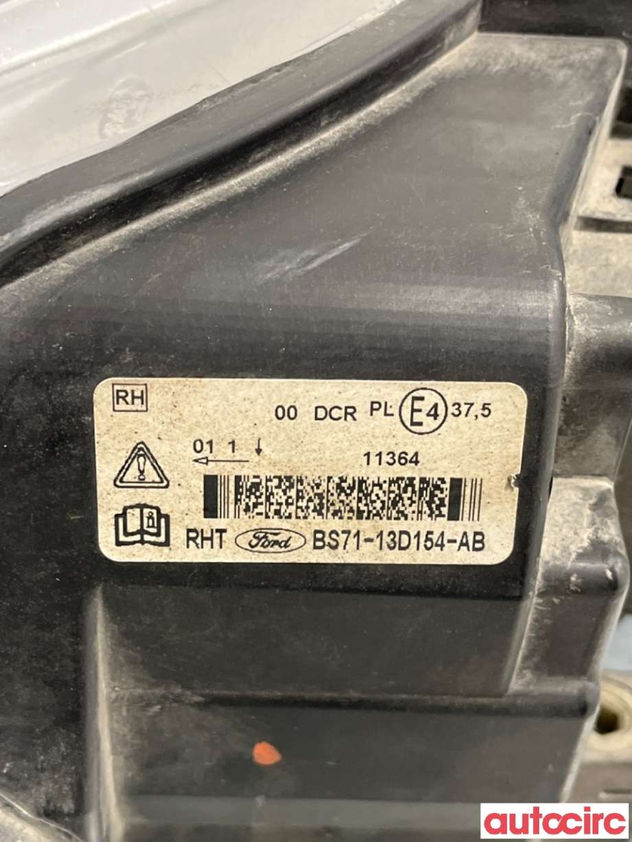 Frontlykt høyre halogen til Ford Mondeo 2011-2014 (Type IV, Fase 2)  (FORD|1811624||BS71-13005-AF)