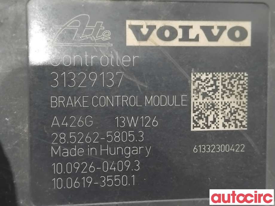 ABS sentral til Volvo V60 2010-2013 (Type I, Fase 1)  (VOLVO|31329138|100212-05434|31329137)