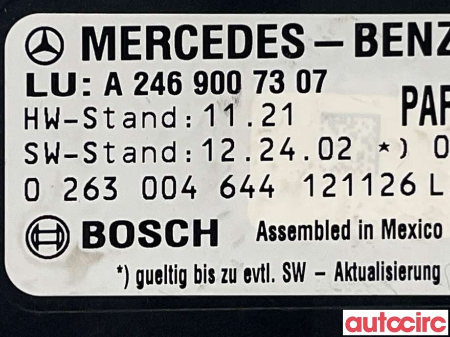 Styreenhet parkering til Mercedes GLK 2008-2015 (X204) (X204) (MERCEDES|A2469007307)