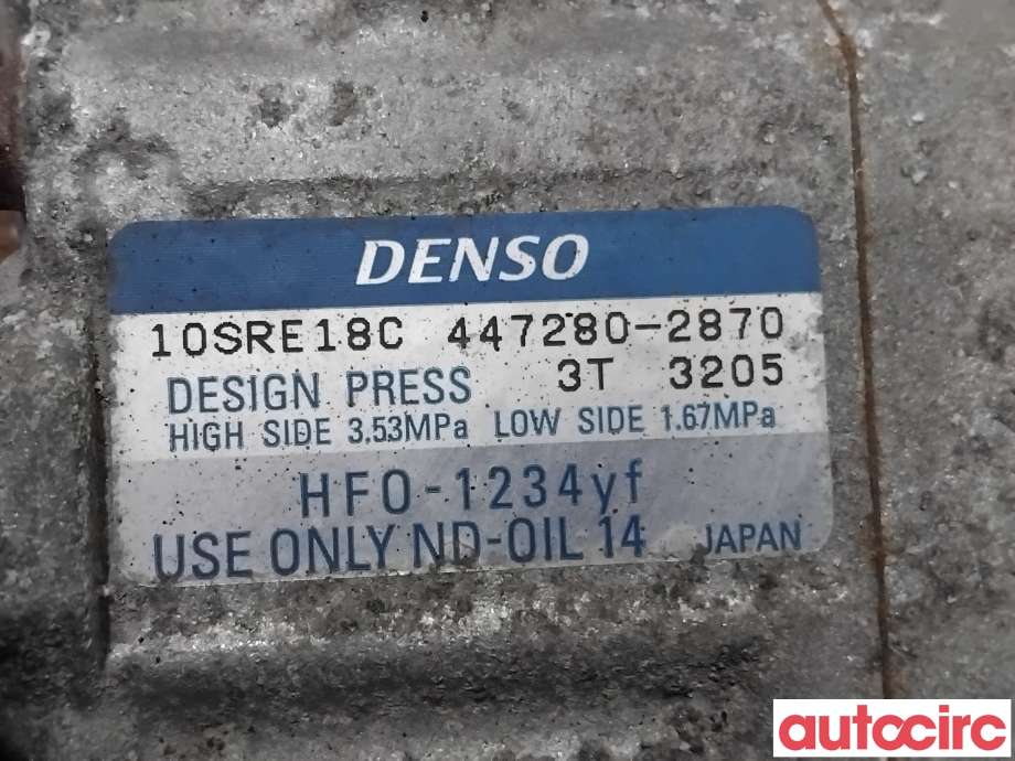 Aircondition kompressor til Honda CR-V 2012-2018 (Type IV)  (HONDA|38810-RSX-G72|447280-2870|)