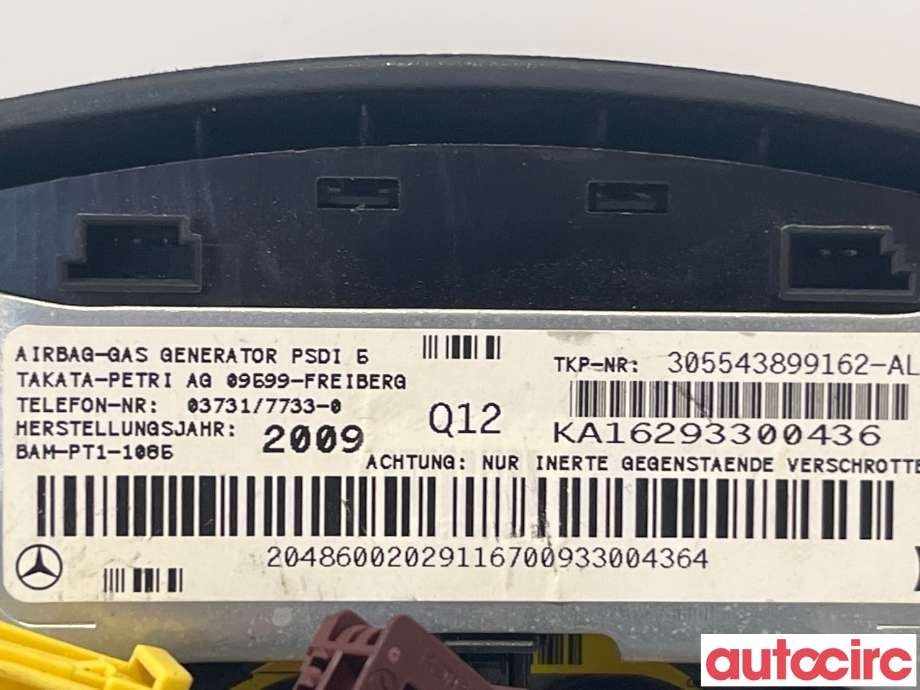 Airbag rattpute til Mercedes C-Klasse 2007-2011 (Fase 1) (W204) (W204) (MERCEDES|A0008605602)