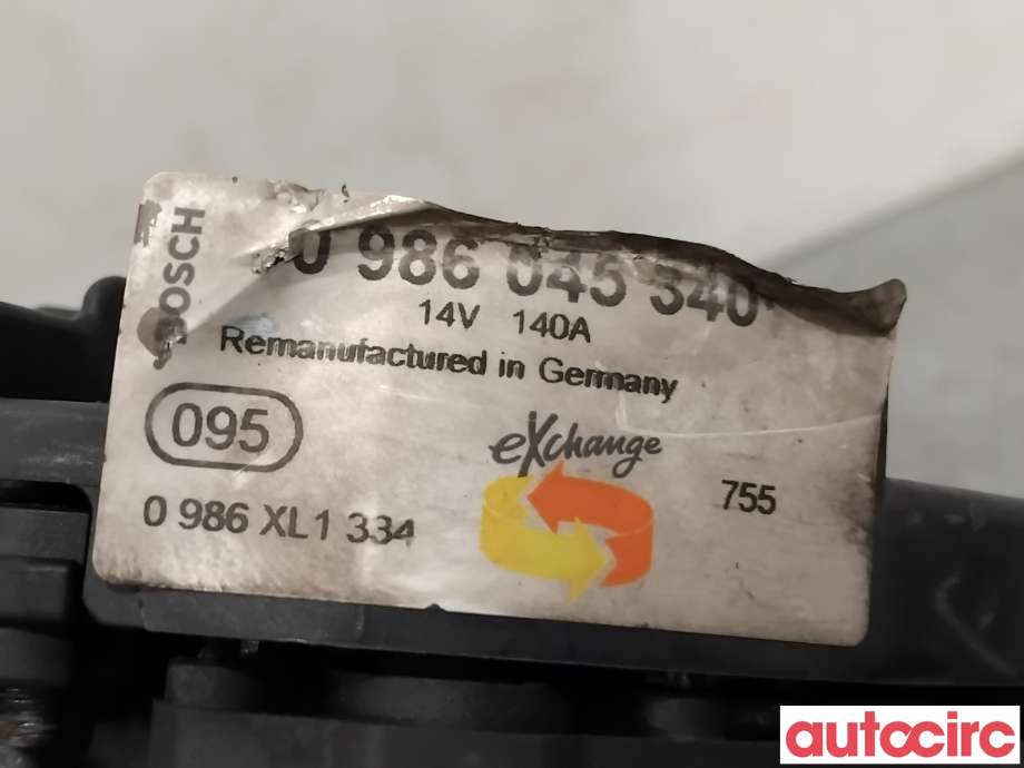 Dynamo til Mitsubishi Outlander 2007-2010 (Type II, Fase 1)  (MITSUBISHI|1800A066|0986045340|)