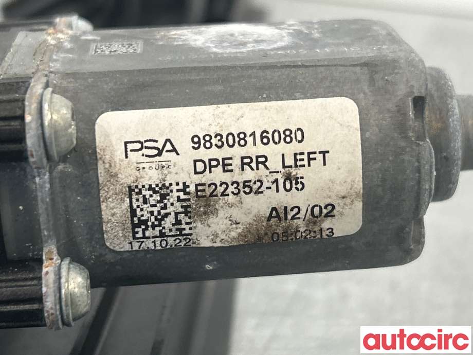 Ruteheis venstre bak til Peugeot 308 2021-->> (Type III)  (PEUGEOT|9830816080)