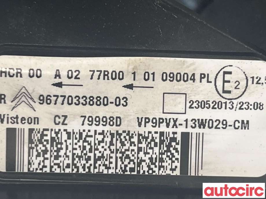 Frontlykt høyre halogen til Citroën DS3 2010-2019  (CITROEN|6206 Y0)