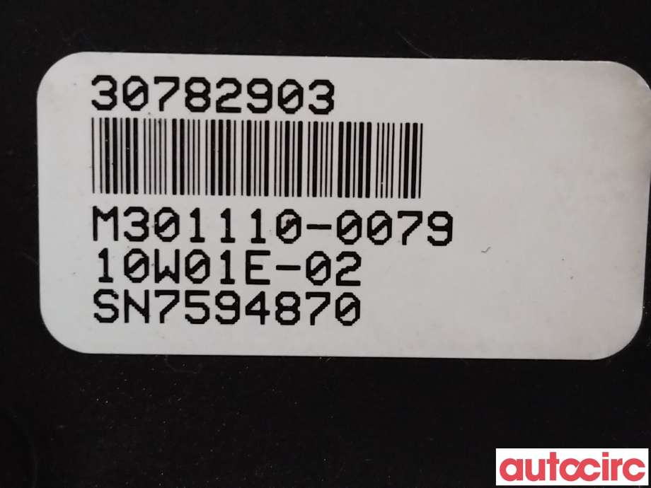 Varmeapparat betjening til Volvo XC60 2008-2013 (Type I, Fase 1)  (VOLVO|30782903)